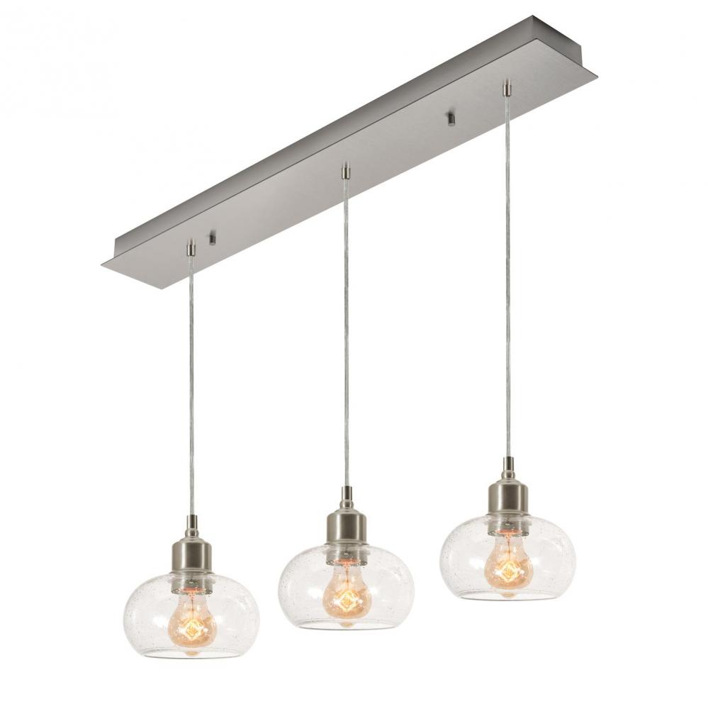 Laney 3 Light Linear Pendant MB 120V,SN