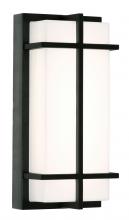 AFX Lighting, Inc. AUGW0612LAJMVBK-PC - August 12'' Outdoor LED Sconce 26W,BK,Photo.