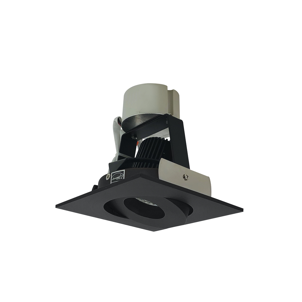 4" Iolite LED Square Adjustable Gimbal Retrofit, 800lm / 12W, Comfort Dim, Black Finish