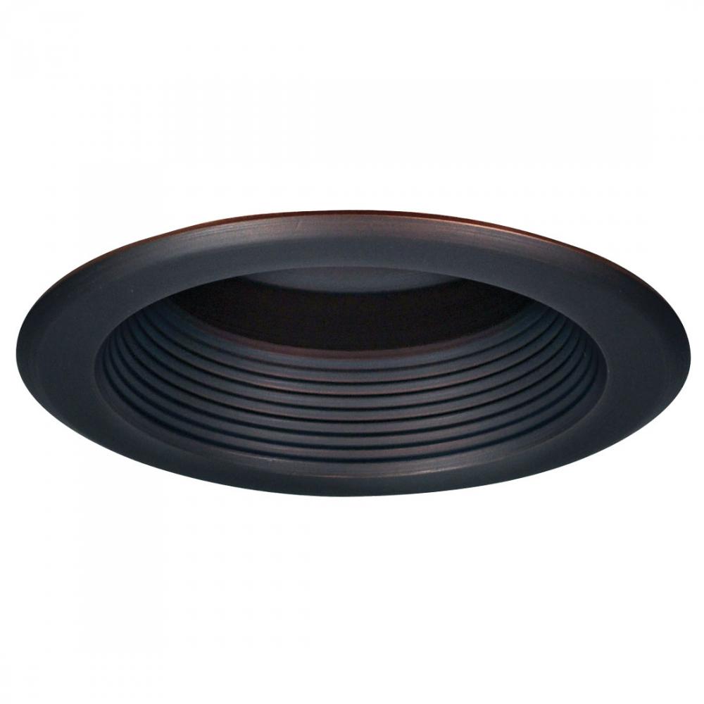 5" Baffle Splay Trim w/ Flange, Bronze