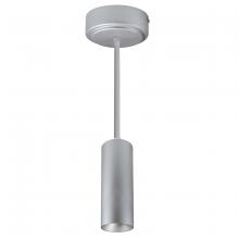 Nora NYLM-2STCDXSSLE3A/84 - 2" iLENE 84" Stem Mount Mini Cylinder, 725lm, 15W, Comfort Dim, Silver, 120V Triac/ELV