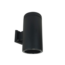 Nora NYLS3-6W1L135NC12BBB - 6" Sapphire III Wall Mount Black Cylinder, Black Reflector/Black Flange, 120-277; 0-10V Dimming,