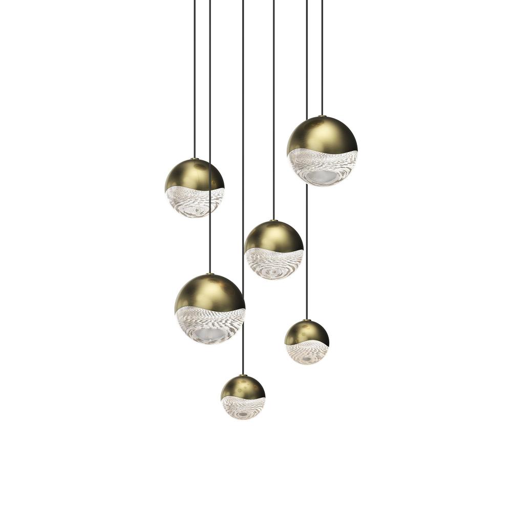 6-Light Round Assorted LED Pendant