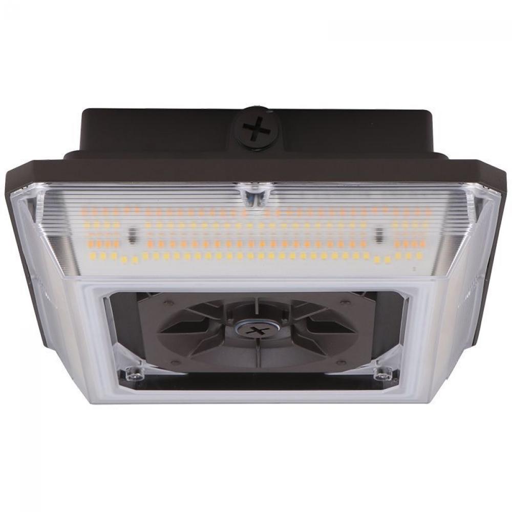 CANOPY GARAGE LIGHT, ANGLED BEAM, SELECTABLE 20/30/45W 30/40/50K 0-10V