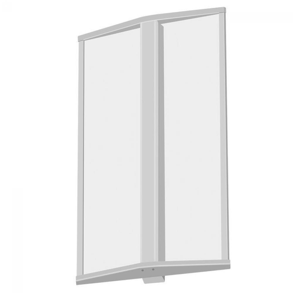 18in COMMERCIAL WALL SCONCE CLEAR PANEL SELECT 10/15/20W 30/35/40K 110-277V 0-10V