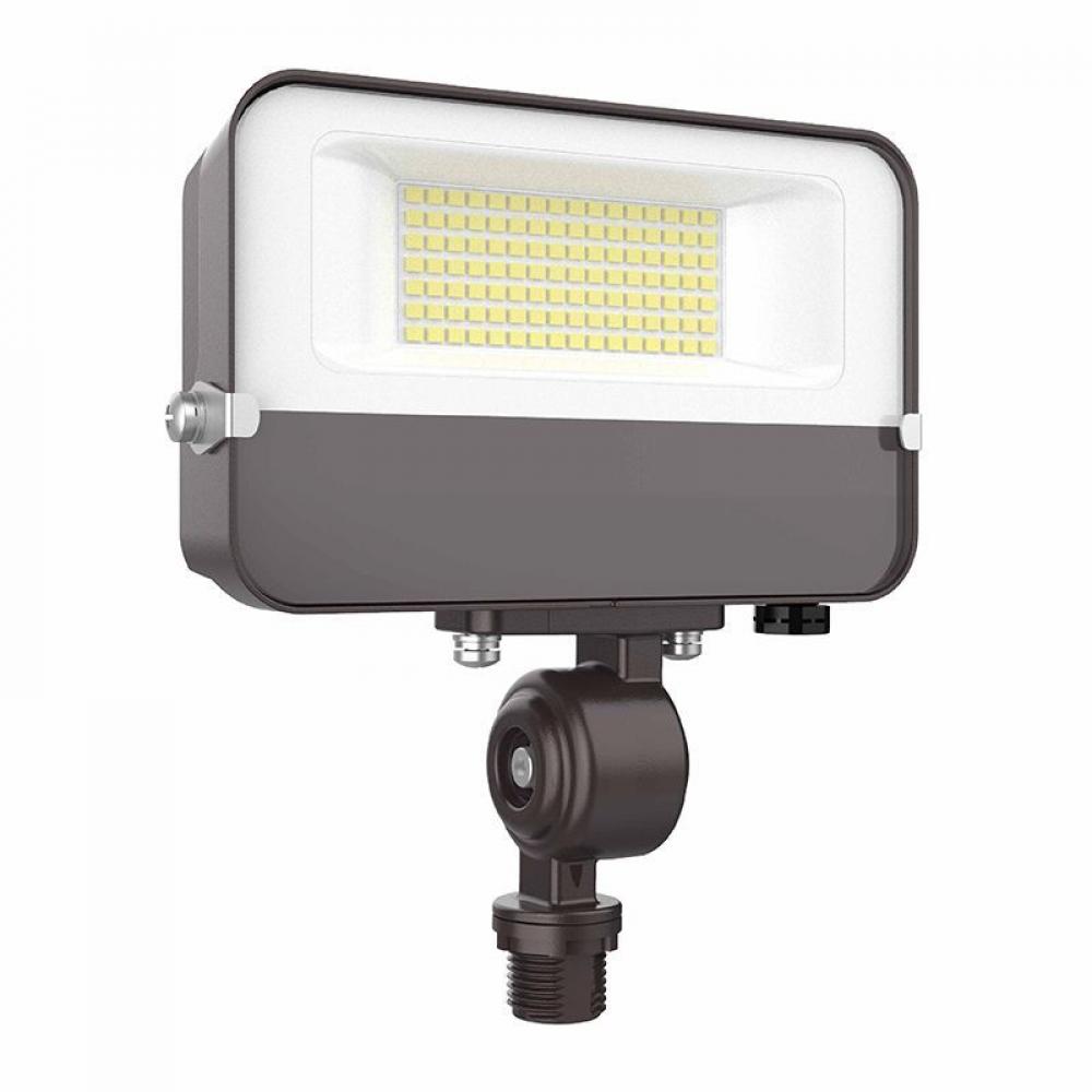 COMPACT FLOOD LIGHT 30W 120V 1600LM, ADJ. 30/40/50K, KNUCKLE