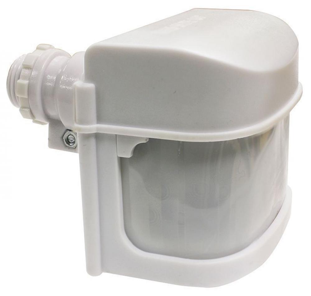 240 DEGREE PIR MOTION SENSOR SHORT ARM 350W MAX - IP65 - WHITE