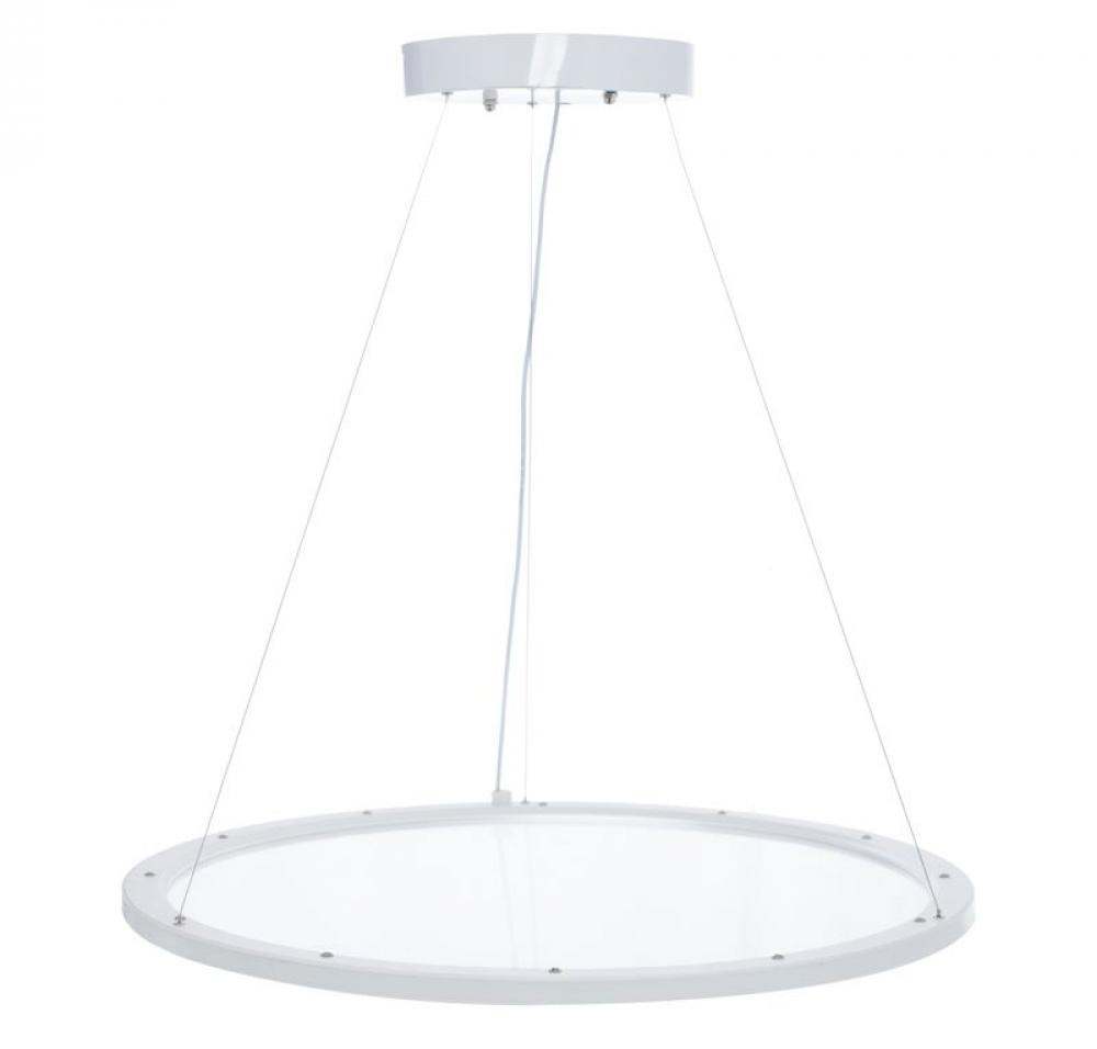 23in ARCHITECTURAL ROUND SUSPENDED CLEAR PANEL 40W MCT 35/40/50K 0-10V