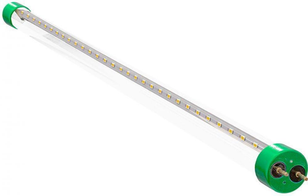 LED T8 2FT , 10W , 1200 LM , 3500K , CLEAR GLASS , TYPE A+B UL LISTED , DLC , NON DIMMABLE (12 pack)