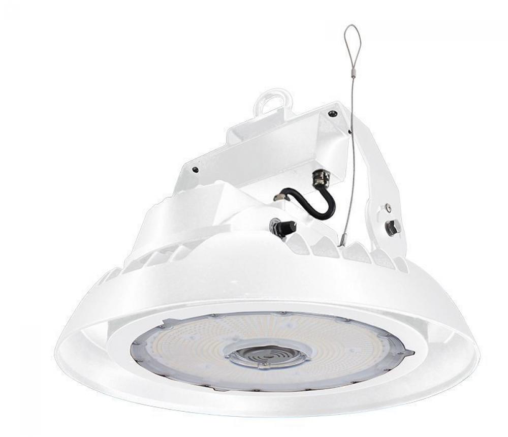 NEW GEN. UFO HIGHBAY, WATTAGE AND CCT ADJ. WATTS 150/100/80/50W, 30/40/50K, 0-10V, WHITE