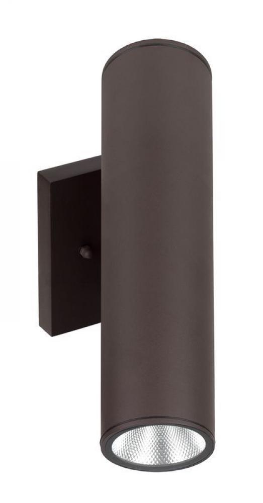 2in WALL CYL. U/D 2X6W 30K/40K/50K DIM. - BRONZE