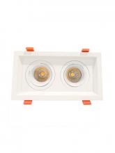 Westgate MFG C3 LRD-10W-40K-WTM2-WH - LED RECESSED LIGHT WITH 2 SLOT WHITE TRIM