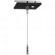 Westgate MFG C3 SCL-CSQ1P-6FT-NC-BK - ADJ. 6FT 1/16in SINGLE SQUARE SUSPENSION CANOPY SET WITH KEYHOLE END CONNECTOR, POWER SIDE