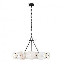 Varaluz 370C06MB - Cosmos 6-Lt   Chandelier - Matte Black