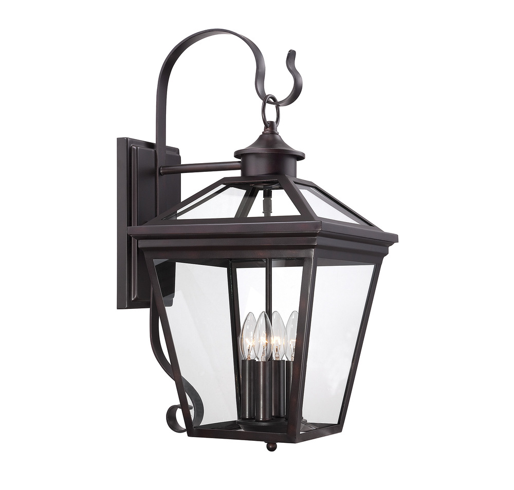 Ellijay 4-Light Outdoor Wall Lantern in English Bronze