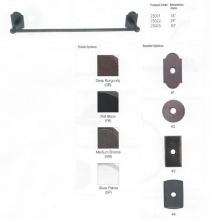 Emtek 23023-1-DB - SANDCAST BRONZE TOWEL BAR