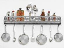 Hi-Lite MFG Co. H-13-46Y-B-BK01/A-COP W/CI - POT RACK COLLECTION