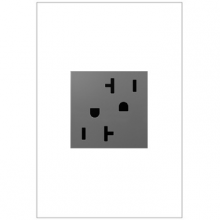 Legrand ARTR202M4 - adorne® 20A Dual Tamper-Resistant Outlet, Magnesium