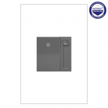 Legrand ADPD4FBL3P2M4 - adorne® 0-10V Paddle Dimmer, Magnesium, with Microban®