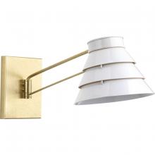 Progress P710070-160 - POINT DUMEÂ® by Jeffrey Alan Marks for Progress Lighting Onshore Collection Brushed Brass Swing Arm