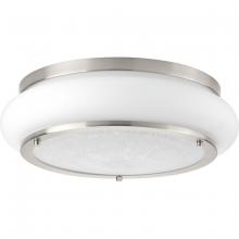 Progress P350082-009-30 - One-Light 15" LED Opal-Linen Flush Mount