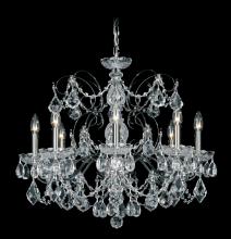 Schonbek 1870 1707-22 - Century 8 Light 120V Chandelier in Heirloom Gold with Clear Heritage Handcut Crystal