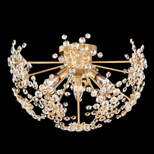 Schonbek 1870 DN1218N-22R - Esteracae 3 Light 120V Semi-Flush Mount in Heirloom Gold with Clear Radiance Crystal