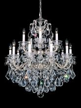 Schonbek 1870 5075-22 - La Scala 15 Light 120V Chandelier in Heirloom Gold with Clear Heritage Handcut Crystal