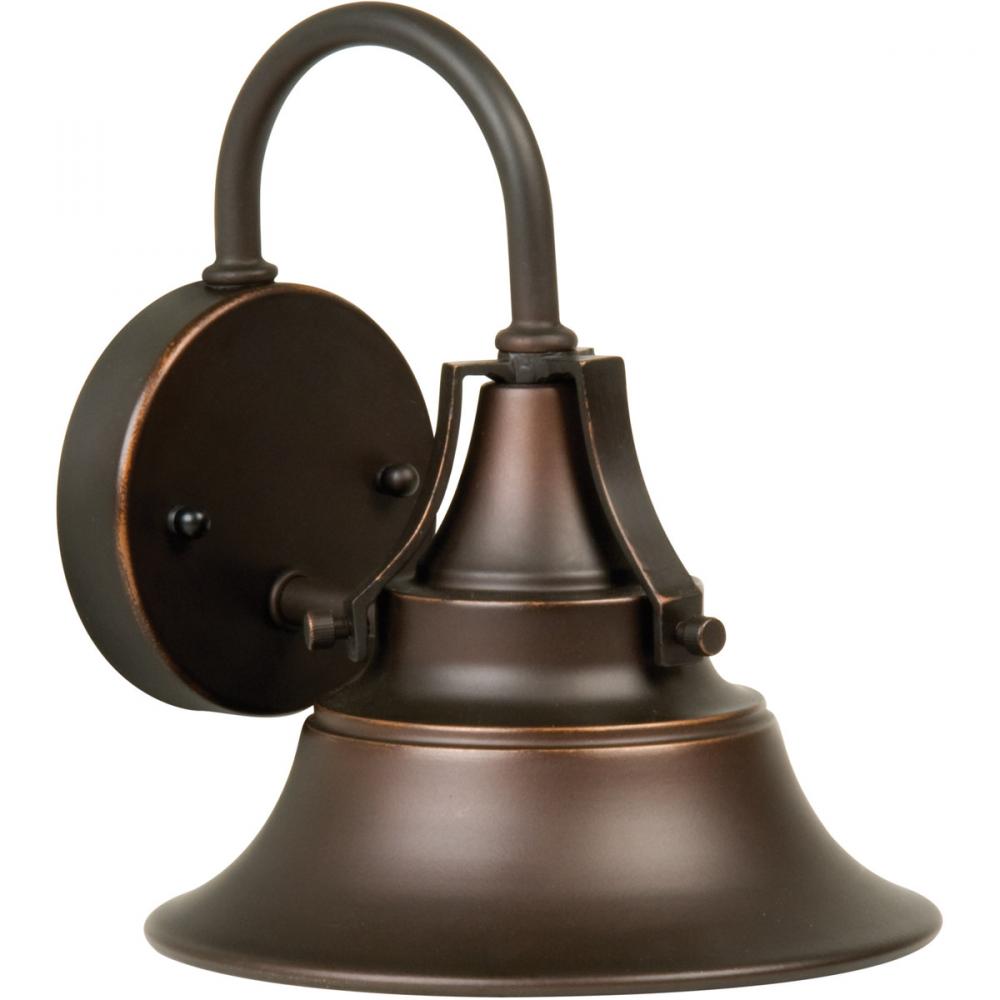 Union 1 Light Small Outdoor Wall Lantern in Oiled Bronze Gilded