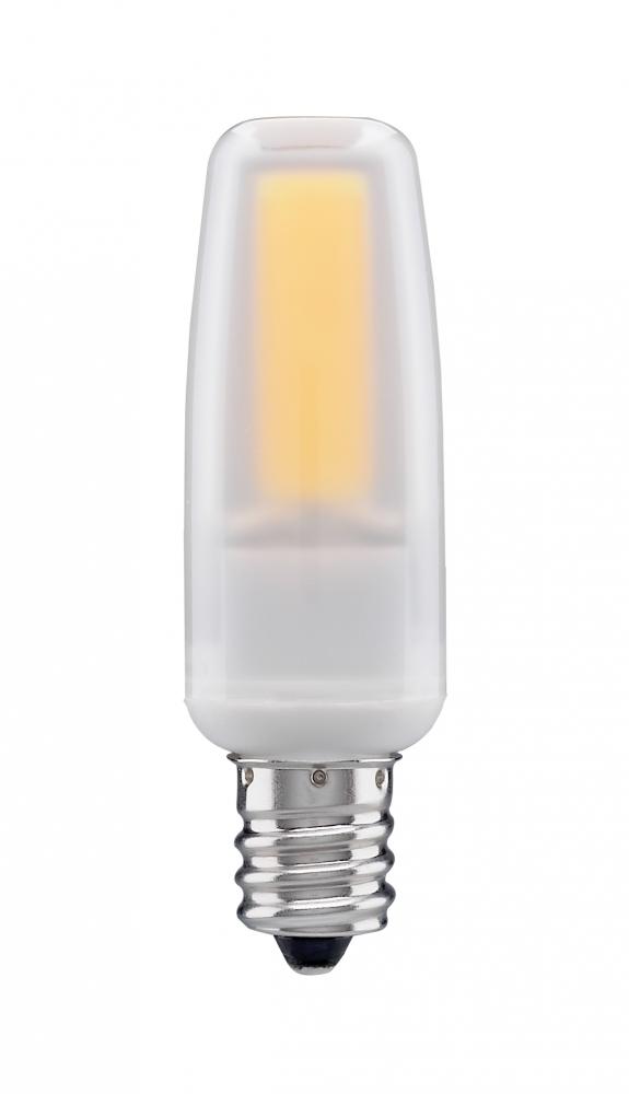 4 Watt; LED; 5000K; Frosted; Candelabra base; 120-130 Volt