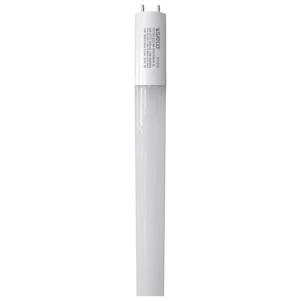 12 Watt; 48 Inch; T8 LED; G13 base; Dual Mode Hybrid Type A/B; 4000K; 1800 Lumens