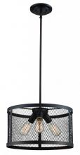 Trans Globe 10383 ROB - 3LT PENDANT-DRUM-INDUSTRIAL ME