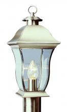 Trans Globe 4972 BN - 1LT POST-OUTD-BEVELED CLEAR GL