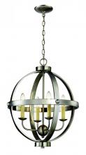 Trans Globe 70594 BN - 4LT CHANDELIER-RUSTIC AXEL ORB