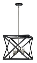 Trans Globe 71055 BK/BN - Ackerman 13" Cage Pendant