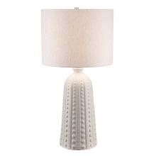 Trans Globe RTL-9150 WH - Barnie 1 - Light Textured Glass Table Lamp