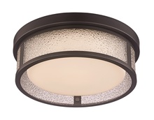 Trans Globe LED-30084 ROB - LED FLUSH ETCHED WH BUBBLE 12"