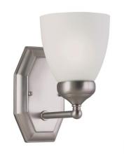 Trans Globe PL-2511 BN - 1LT SCONCE-GU24-WHITE FROST GL