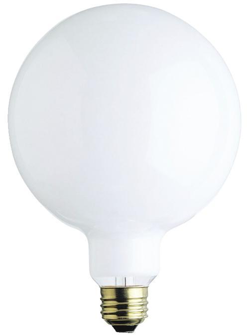 60W G40 Incandescent White E26 (Medium) Base, 120 Volt, Box