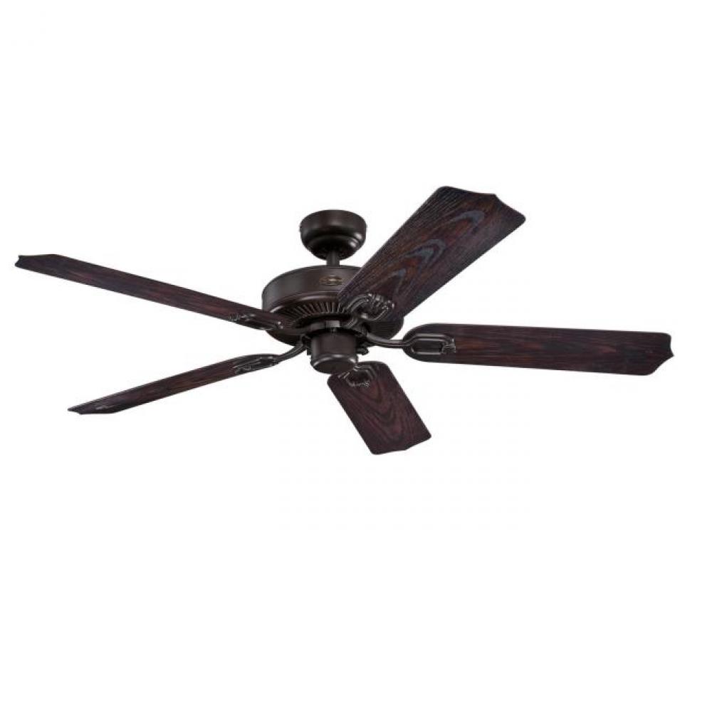 52 in. Oil Rubbed Bronze Finish Dark Walnut ABS Blades