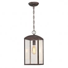 Westinghouse 6374300 - Pendant Victorian Bronze Finish Clear Raindrop Glass