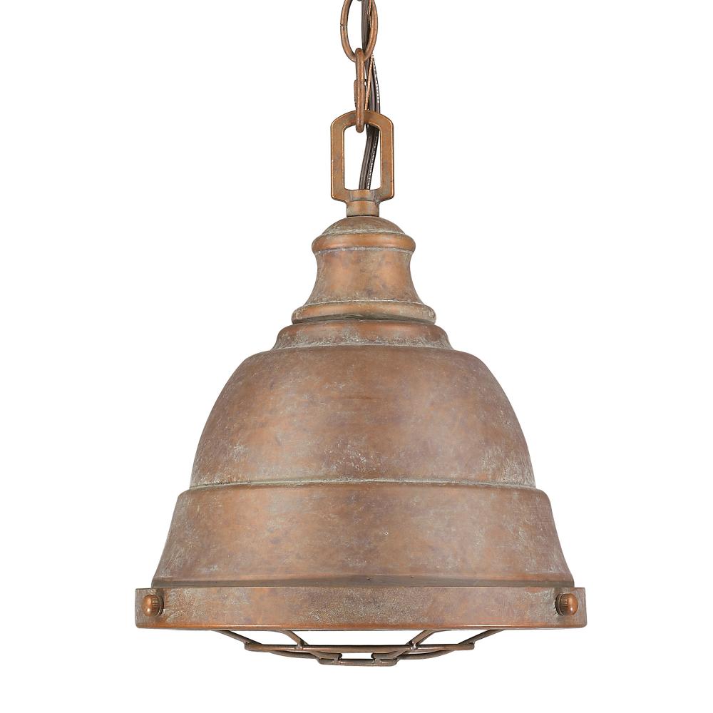 Bartlett Small Pendant in Copper Patina