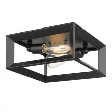 Golden 2073-FM BLK - Smyth Flush Mount in Matte Black