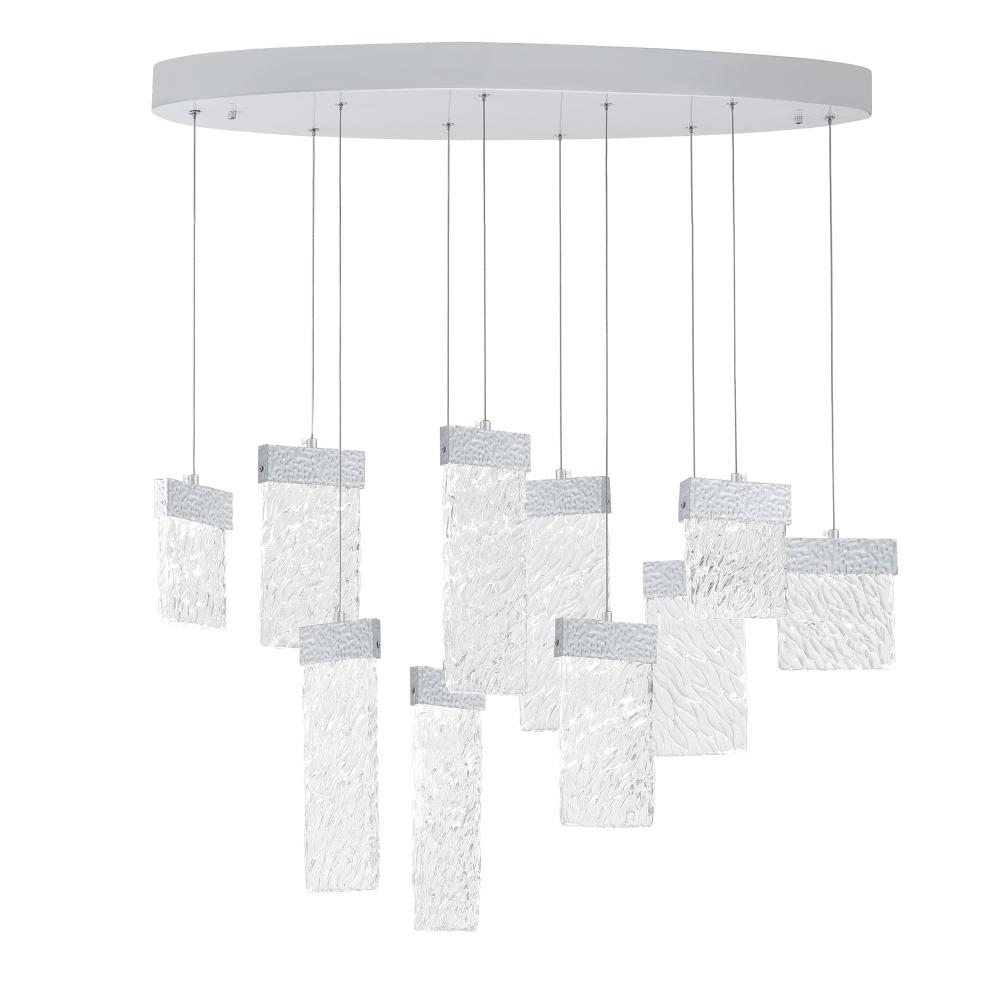 Carolina LED Chandelier With Pewter Finish