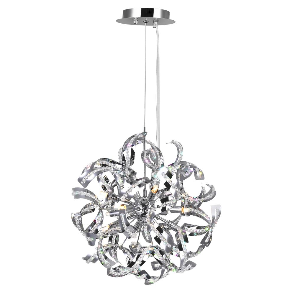 Swivel 18 Light Chandelier With Chrome Finish