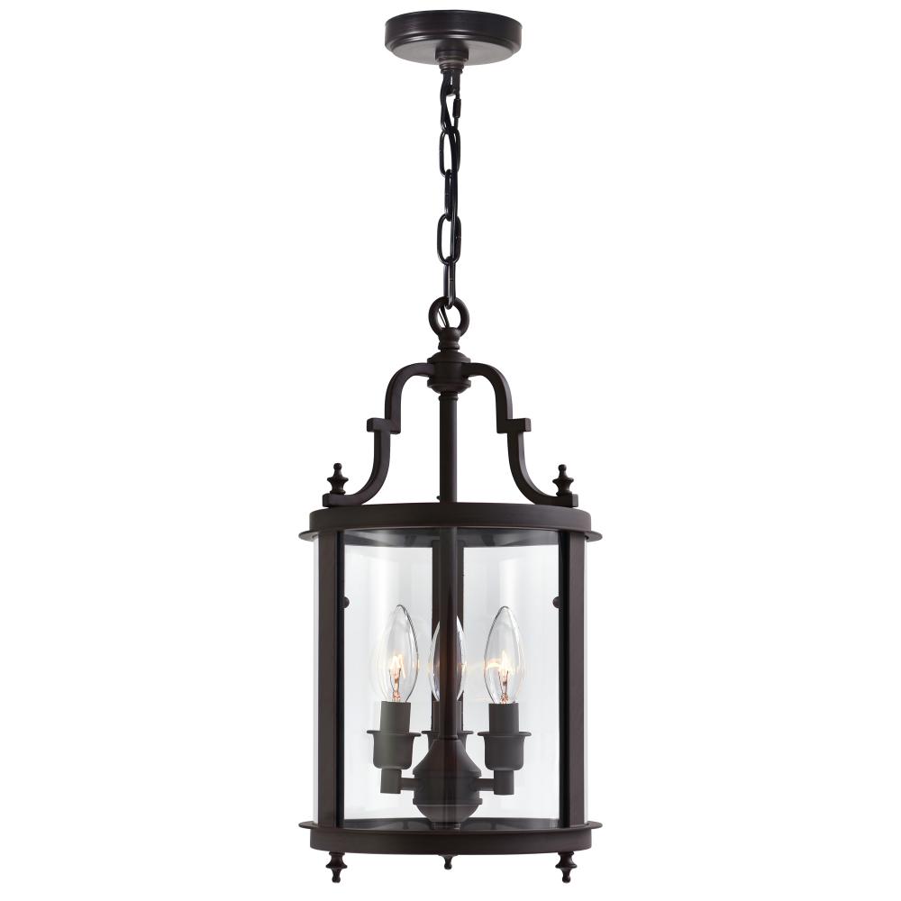 Desire 3 Light Drum Shade Mini Pendant With Oil Rubbed Bronze Finish