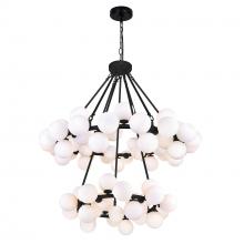 CWI Lighting 1020P39-70-101 - Arya 70 Light Chandelier With Black Finish