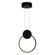 CWI Lighting 1297P8-1-101 - Pulley 8 in LED Black Mini Pendant