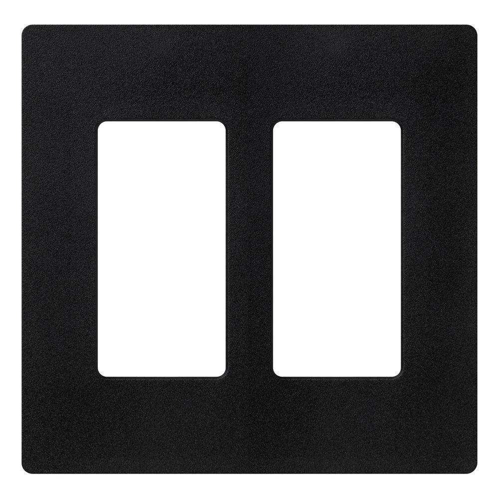 SATIN COLOR 2-GANG WALLPLATE MIDNIGHT