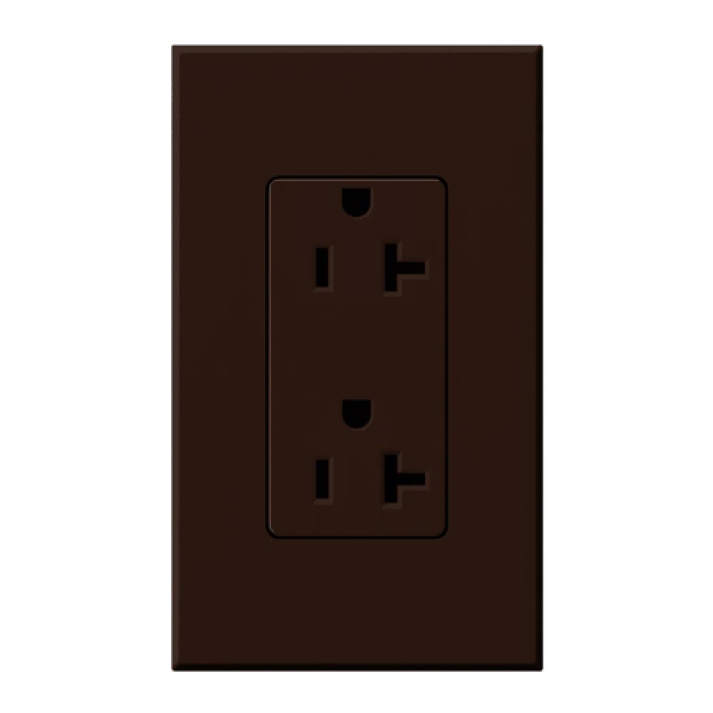 NOVA T RECEPTACLE 20AMP BROWN